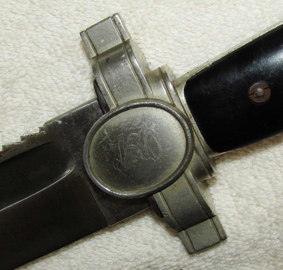 WW2 DRK Red Cross Hewer For EM-With Rare District Stamping/Engraved Monogram Initials