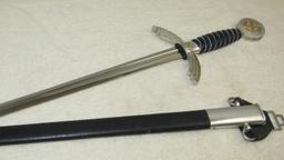 Later Type Aluminum Fittings Luftwaffe Officer's Sword By Weyersberg-Very Nice Example!