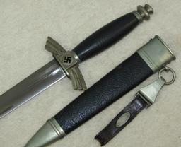 Scarce NSFK/School Marked Dagger With Scabbard