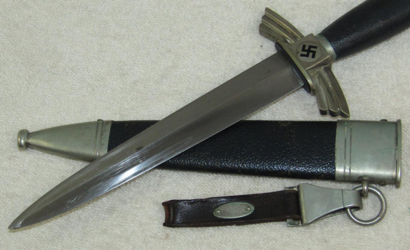 Scarce NSFK/School Marked Dagger With Scabbard