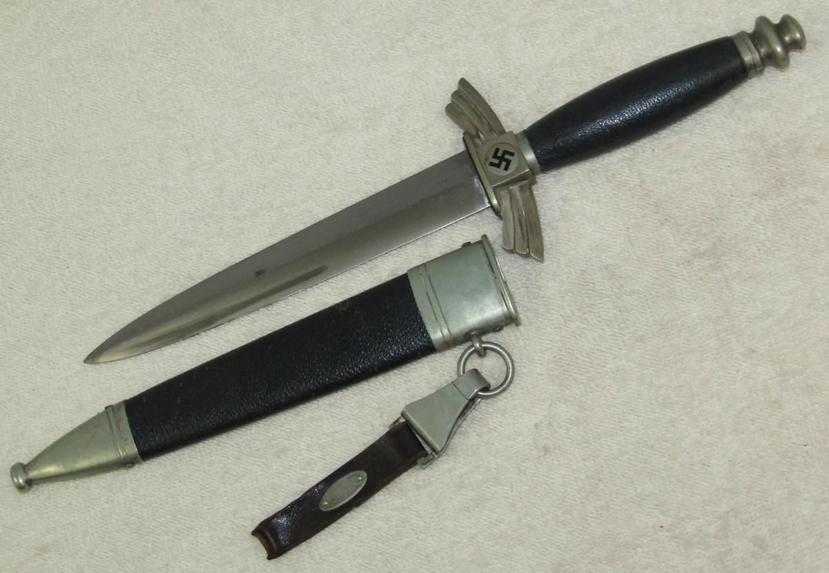 Scarce NSFK/School Marked Dagger With Scabbard