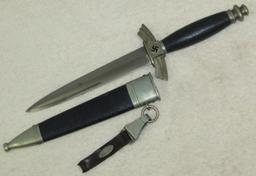 Scarce NSFK/School Marked Dagger With Scabbard