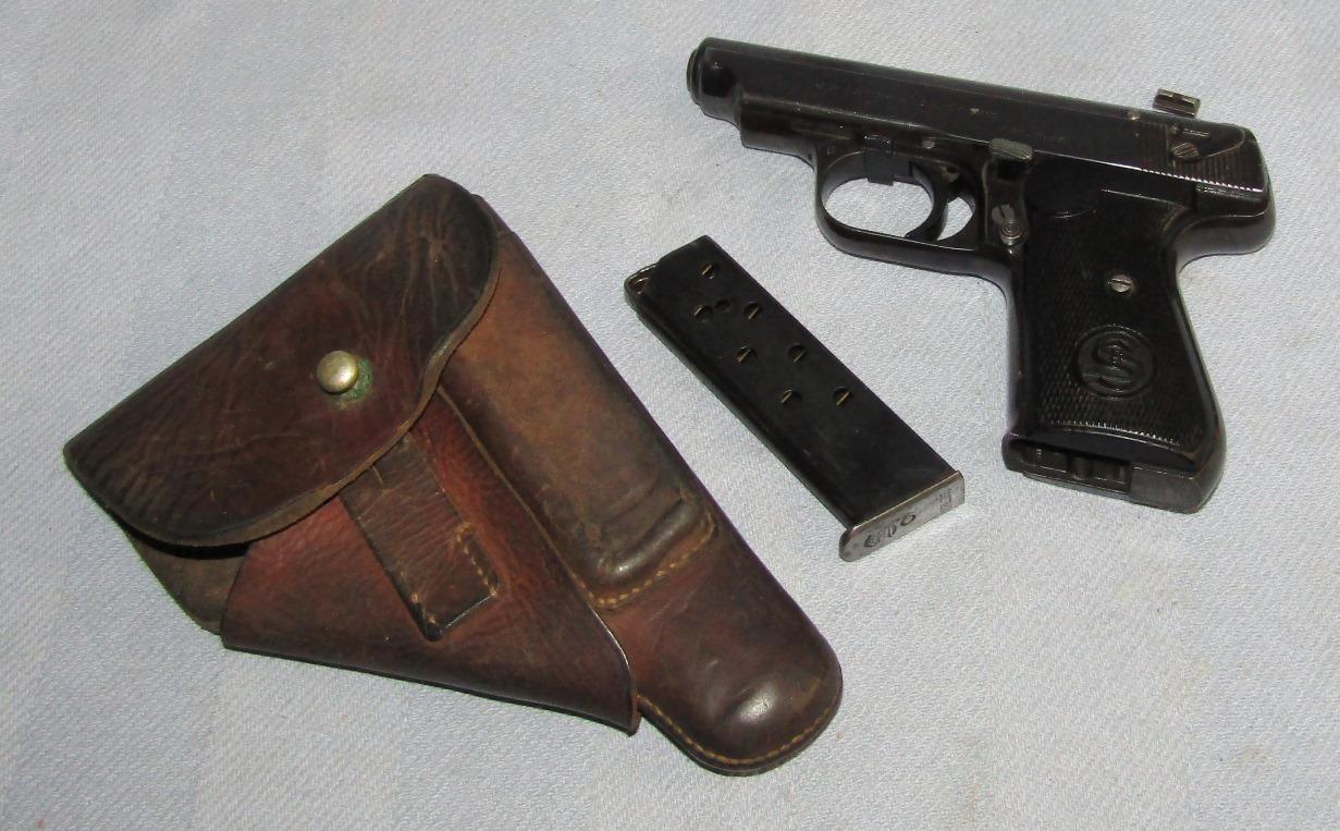 Wehrmacht Issue Model 38H Sauer & Sohn Pistol-Late War Variant W/Holster