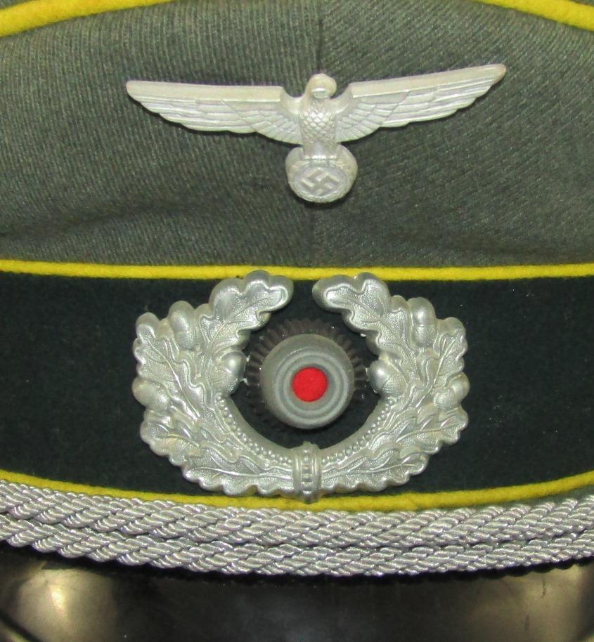 WW2 German Signals Officer's Visor Cap By EREL