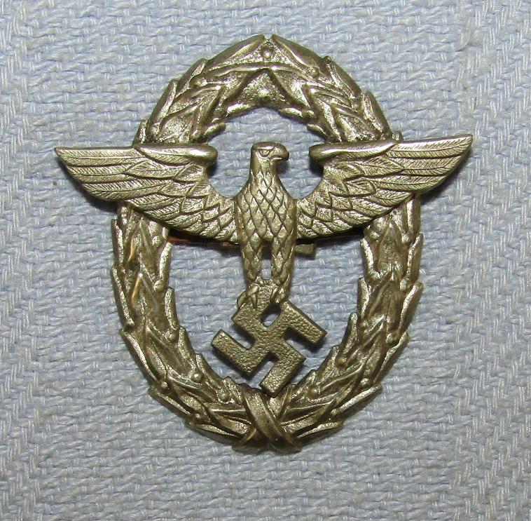 3pcs-1st & 2nd Type WW2 German Police Cap Eagles-Sleeve Eagle