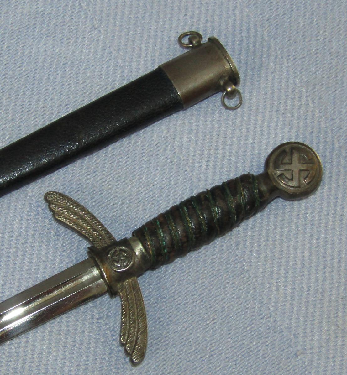 Extremely Rare Miniature Luftwaffe Officer's Sword By ALCOSO