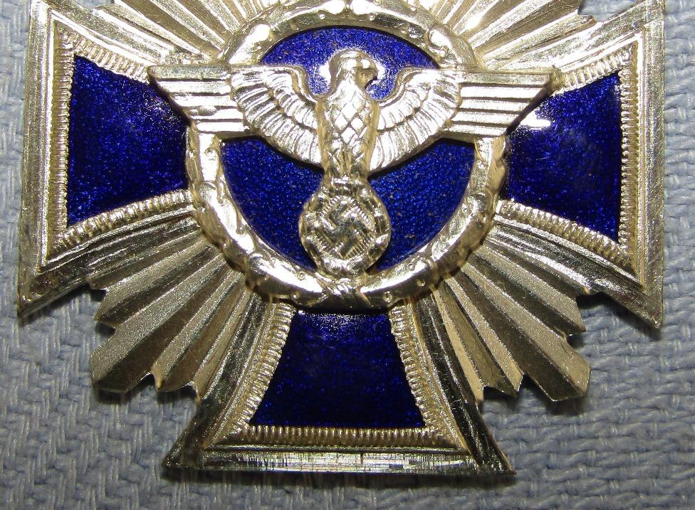 Scarce WW2 Period NSDAP 15yr Long Service Award Medal-C.E. Juncker