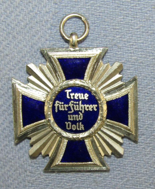 Scarce WW2 Period NSDAP 15yr Long Service Award Medal-C.E. Juncker