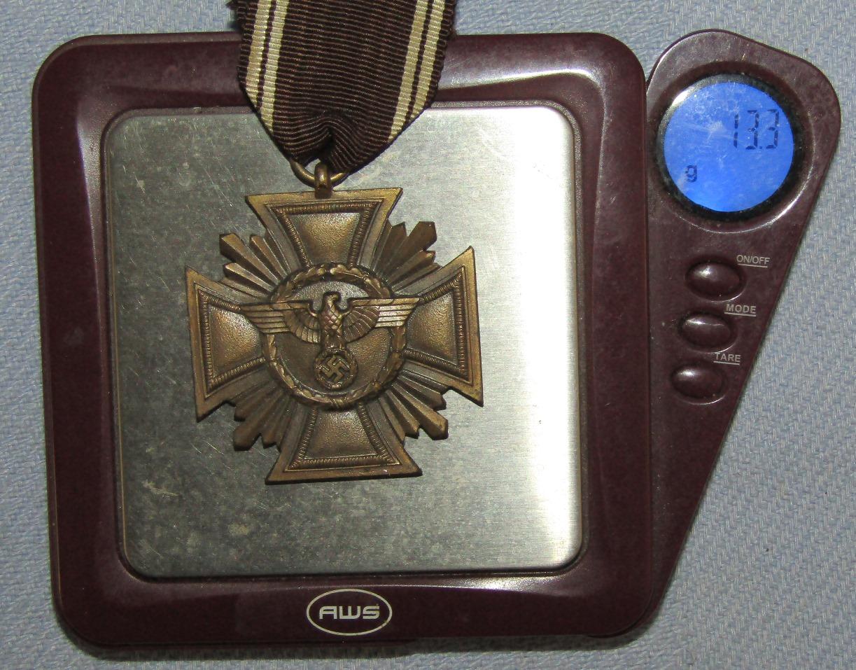 WW2 Period NSDAP 10yr Long Service Award Medal In Bronze-Light Version W/Issue Box