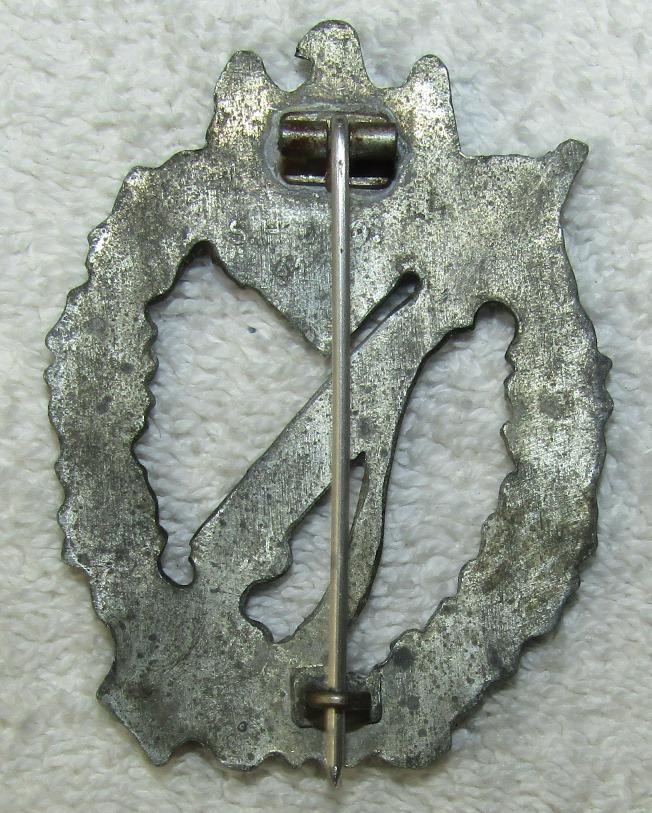 2pcs-Heer Infantry Assault Badge In Silver-2nd Class War Merit Cross W/Swords