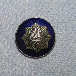 2pcs-Early 1st Pattern RLB Member Blue Enamel Badge-Member Stickpin