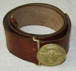 Political Leader Belt Buckle With leather Belt