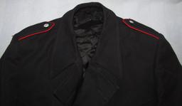 Ca. 1950-60's Italian Police Overcoat With Removeable Zipper  Lining
