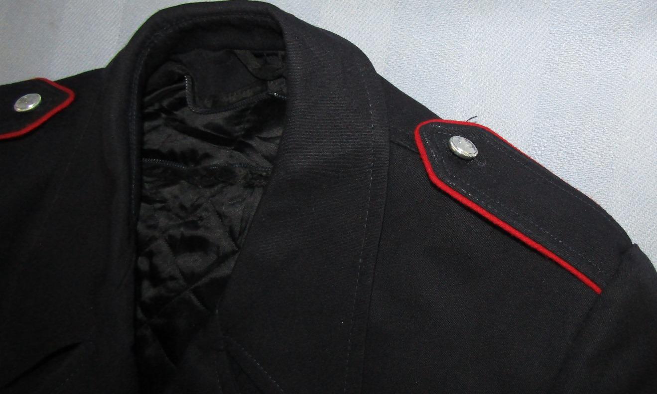 Ca. 1950-60's Italian Police Overcoat With Removeable Zipper  Lining