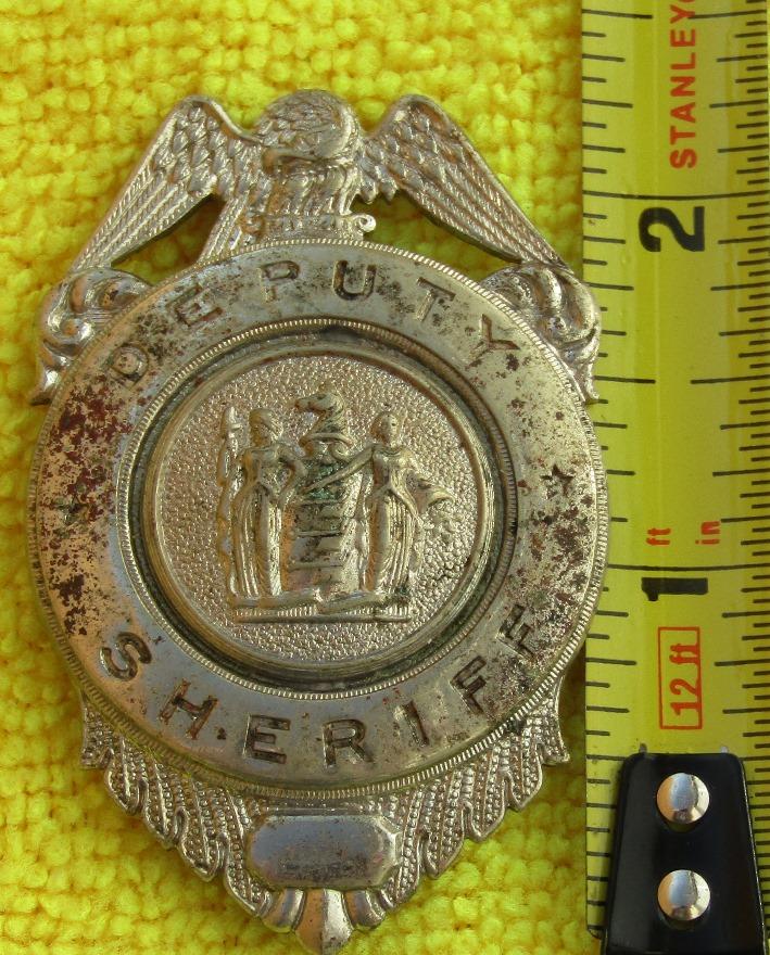 Ca. 1920-30's State Of New Jersey Deputy Sheriff Badge-German Made