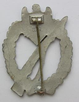 Infantry Assault Badge In Silver-W.H. Maker Marked For Wilhelm Hobacher