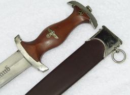 SA Dagger With Scabbard-RZM M7/19 1938 (Ed Wusthof) Maker Marked