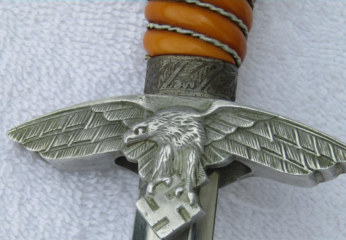 2nd Model Luftwaffe Officer's Dagger By SMF-Name Engraved Blade