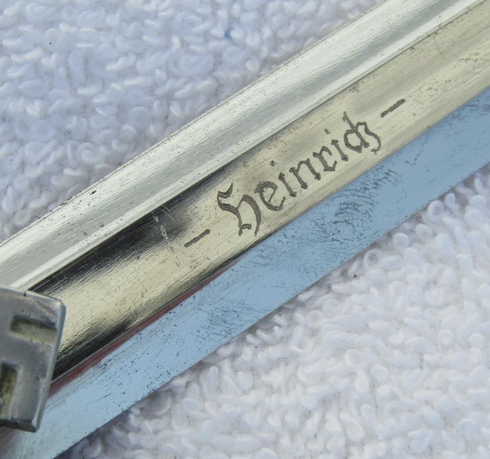 2nd Model Luftwaffe Officer's Dagger By SMF-Name Engraved Blade