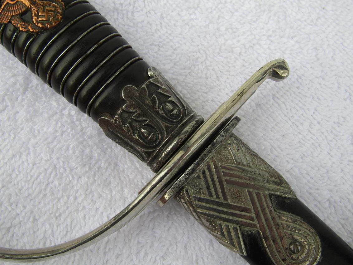 Nazi Police Officer's Degen/Sword With Scabbard-SS Proof On ALCOSO Maker Marked Blade