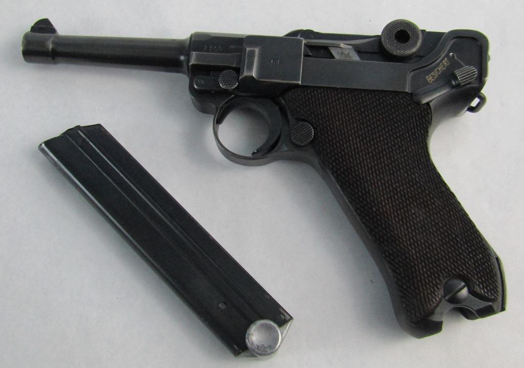 Mauser Code "42" 1940 Dated Luger 9mm Pistol-Correct Military Proofs-Stick Eagles-E/655