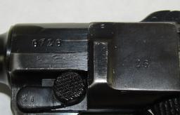 Mauser Code "S/42" 1939 Dated Luger 9mm Pistol. Early Variation E/63 Proofs. Clip/All Numbers Match