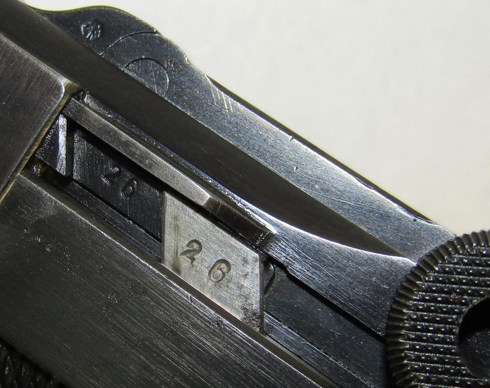Mauser Code "S/42" 1939 Dated Luger 9mm Pistol. Early Variation E/63 Proofs. Clip/All Numbers Match