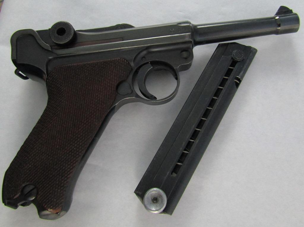 Mauser Code "byf 41" 9mm Luger Pistol. Early variation E/655 proofs. Matching Numbers