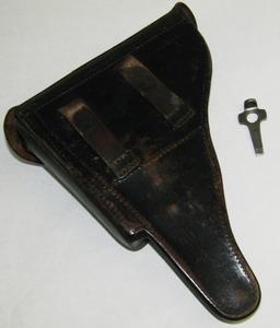 1932 Dated German Police Issue Luger Holster With Matching Numbers On Holster And Tool