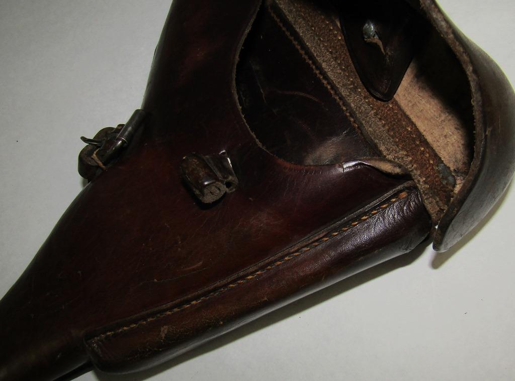 1937 Dated Brown Finish Leather Luger Holster With Take Down Tool