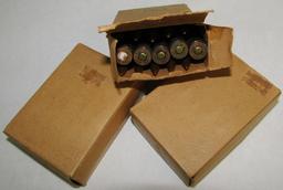 3 Boxes (45 Rounds Total Count) Early Pre War Dated Mauser Rifle 8mm Ammo