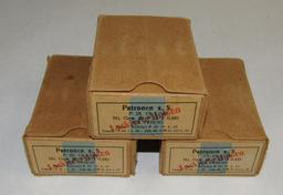 3 Boxes (45 Rounds Total Count) 1940 Dated Mauser Rifle 8mm Ammo