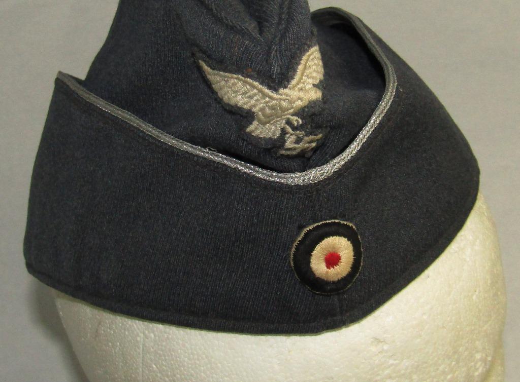 Luftwaffe Officer's Overseas/Garrison Cap-Has Officer's Initials-Depot/Maker Stamping