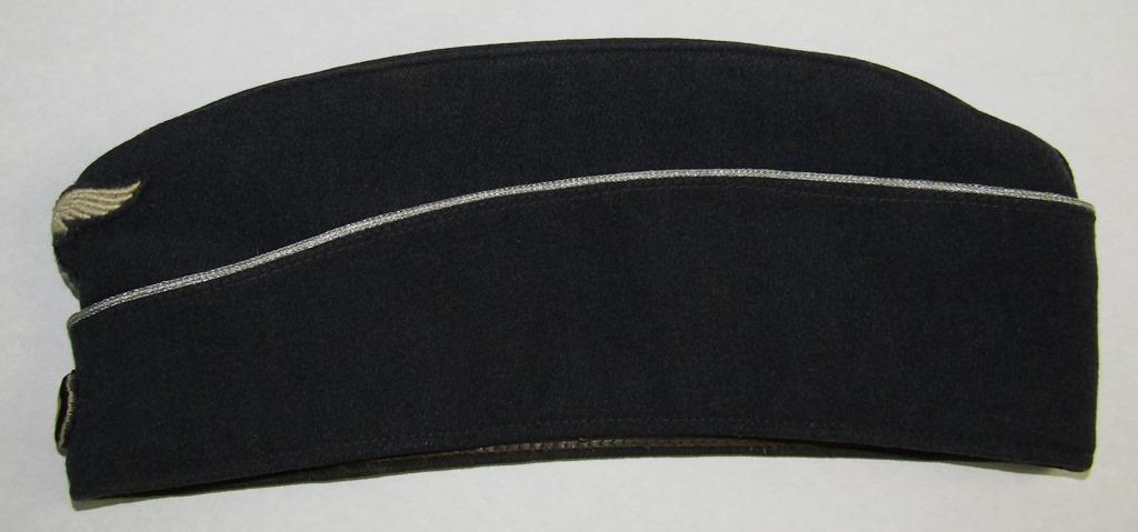 Luftwaffe Officer's Overseas/Garrison Cap-Has Officer's Initials-Depot/Maker Stamping