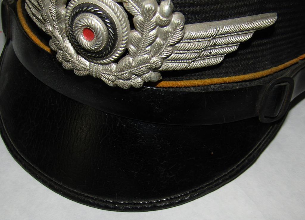 1937 Dated Luftwaffe EM Visor Cap For Paratroops/Flight-"Robert Lubstein/EREL" Maker