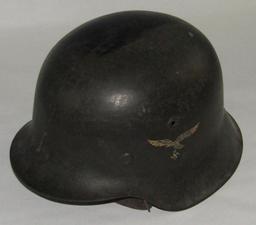 Luftwaffe Single Decal M42 Helmet W/Partial Liner/Chin Strap-"ET66"