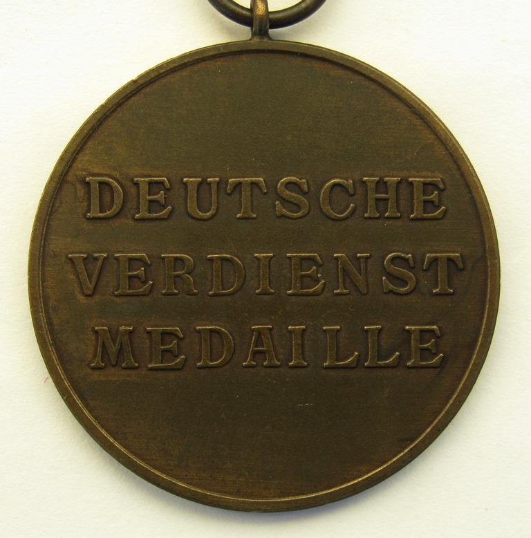 Order Of The German Eagle Merit Medal In Bronze By The Official Vienna Mint