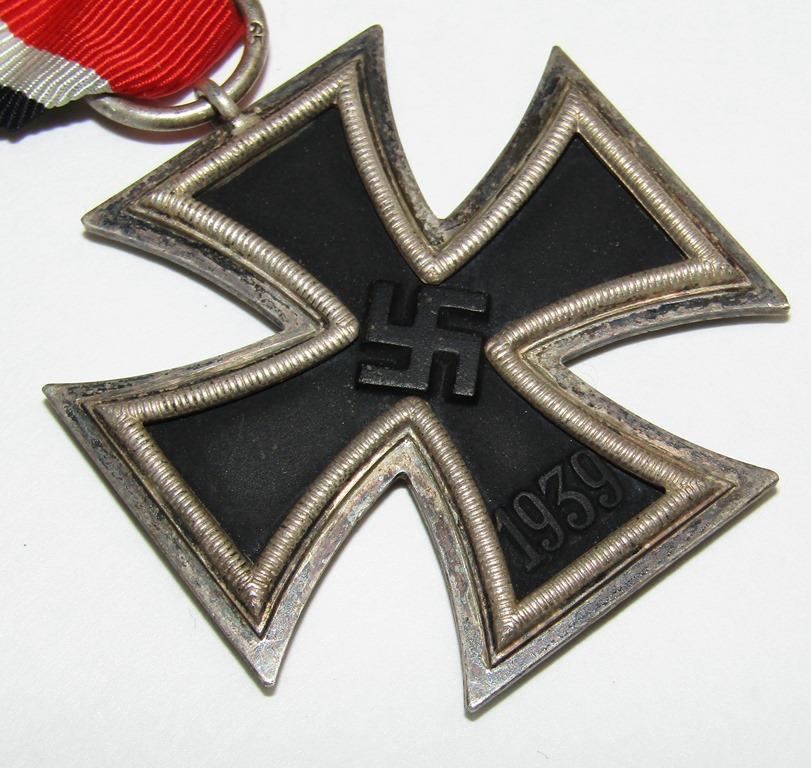 WW2 Iron Cross 2nd Class With Ribbon-"65" Maker For Klein & Quenzer, Idar/Oberstein