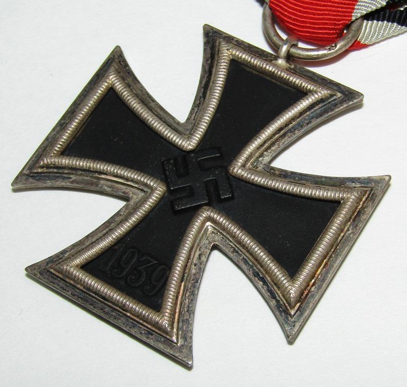 WW2 Iron Cross 2nd Class With Ribbon-"65" Maker For Klein & Quenzer, Idar/Oberstein