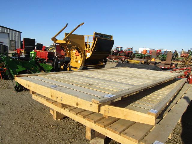 1529. 241-370. UNUSED 8 X 16 FT. OAK FLAT RACK, TAX