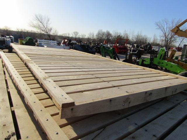 1529. 241-370. UNUSED 8 X 16 FT. OAK FLAT RACK, TAX