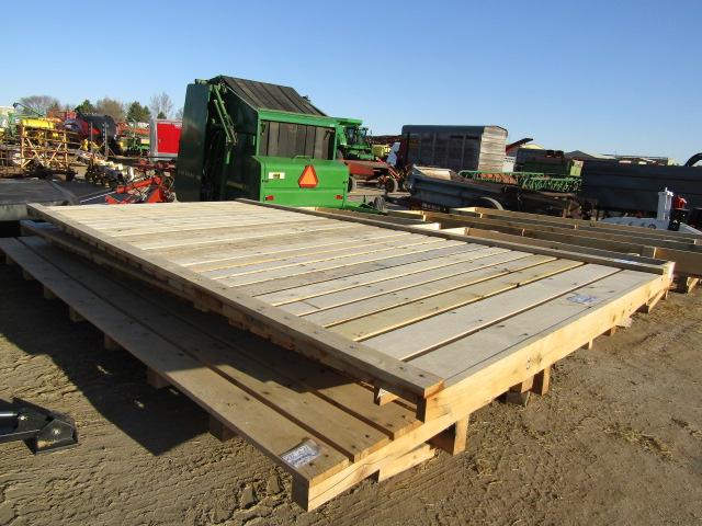 1529. 241-370. UNUSED 8 X 16 FT. OAK FLAT RACK, TAX