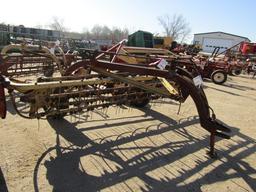 1578. 349-743. NEW HOLLAND MODEL 260 9 FT. PARALLEL BAR RAKE, RUBBER MOUNTE