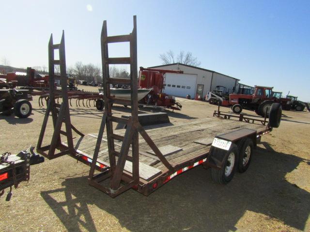 1600. 411-970. 20 FT. TANDEM AXLE TRAILER, HD AXLES, RAMPS, YOUR BID PLUS: