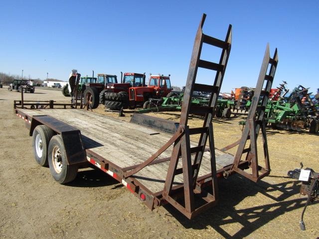 1600. 411-970. 20 FT. TANDEM AXLE TRAILER, HD AXLES, RAMPS, YOUR BID PLUS: