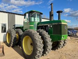 1610-A. 562-1499 John Deere 8440 4WD Tractor, Quad Range, 4 HYD, 3pt, PTO, 18.4-38 Hub Duals,