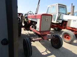 1611-A, 545-1440. IH 656 GAS TRACTOR, WIDE FRONT, FLAT TOP FENDERS, DUAL HY