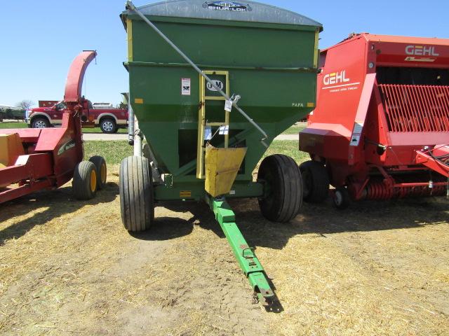 1648. 247-388, J&M 350 BU. GRAVITY BOX ON 13 TON GEAR,EXT. POLE,  16.1 X 16