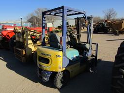 1660. 297-710, KOMATSU GAS FORKLIFT, 42 INCH FORKS, TAX