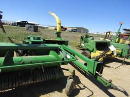 1678. 386-887. JOHN DEERE 3950 FORAGE HARVESTER, LONG HYD. POLE, TAX/ SIGN